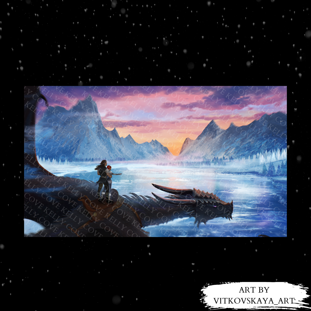 Drogonah in flight by Vitkovskaya_art from Upon Buried Embers