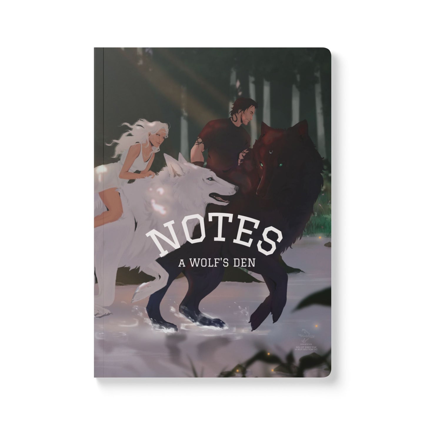 A Wolf's Pack Softcover Notebook