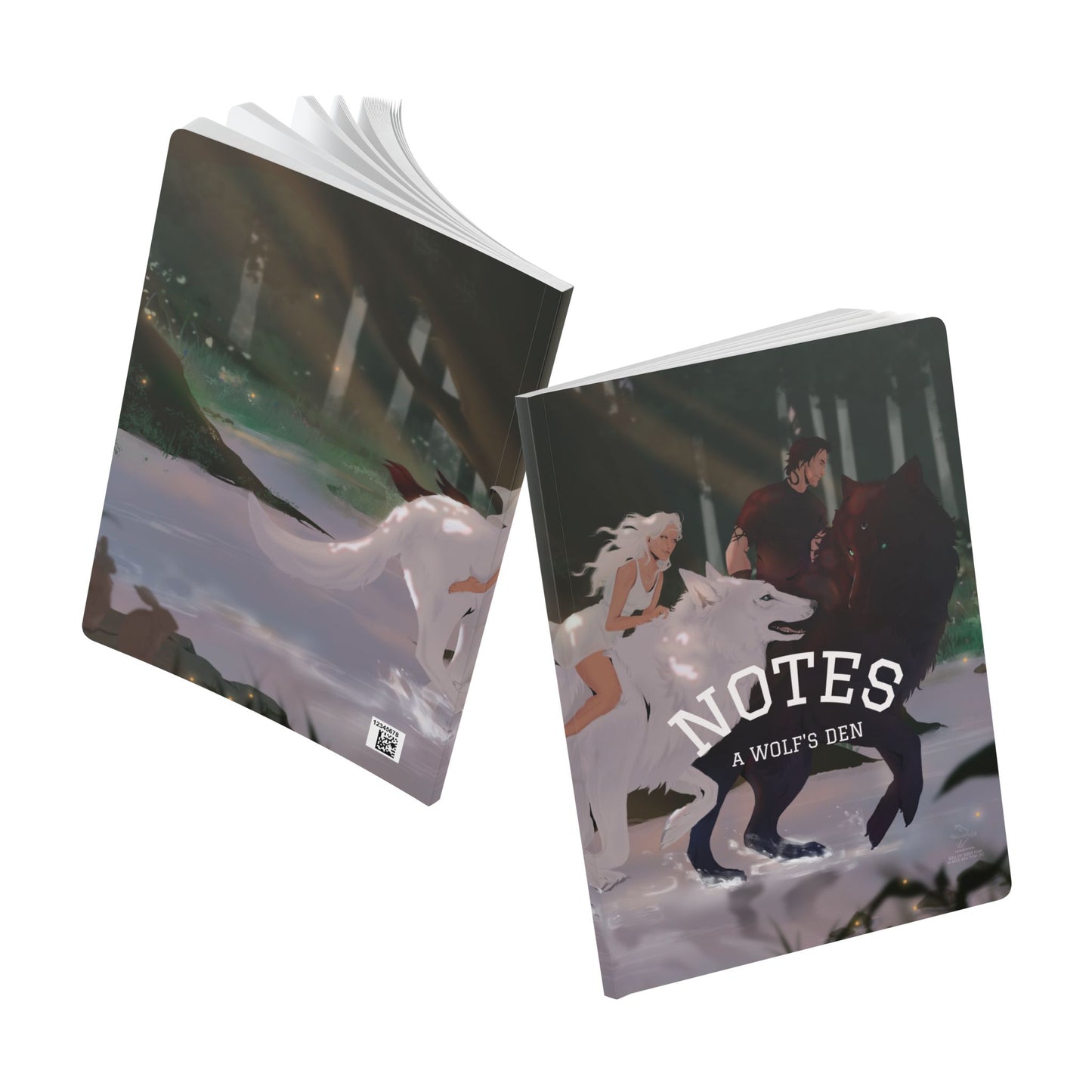 A Wolf's Pack Softcover Notebook