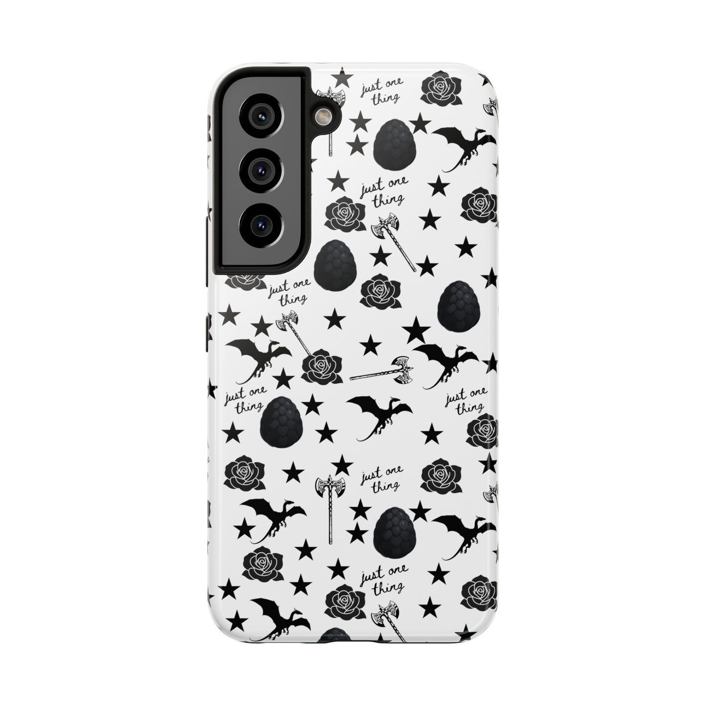 Just One Thing White Tough Phone Cases