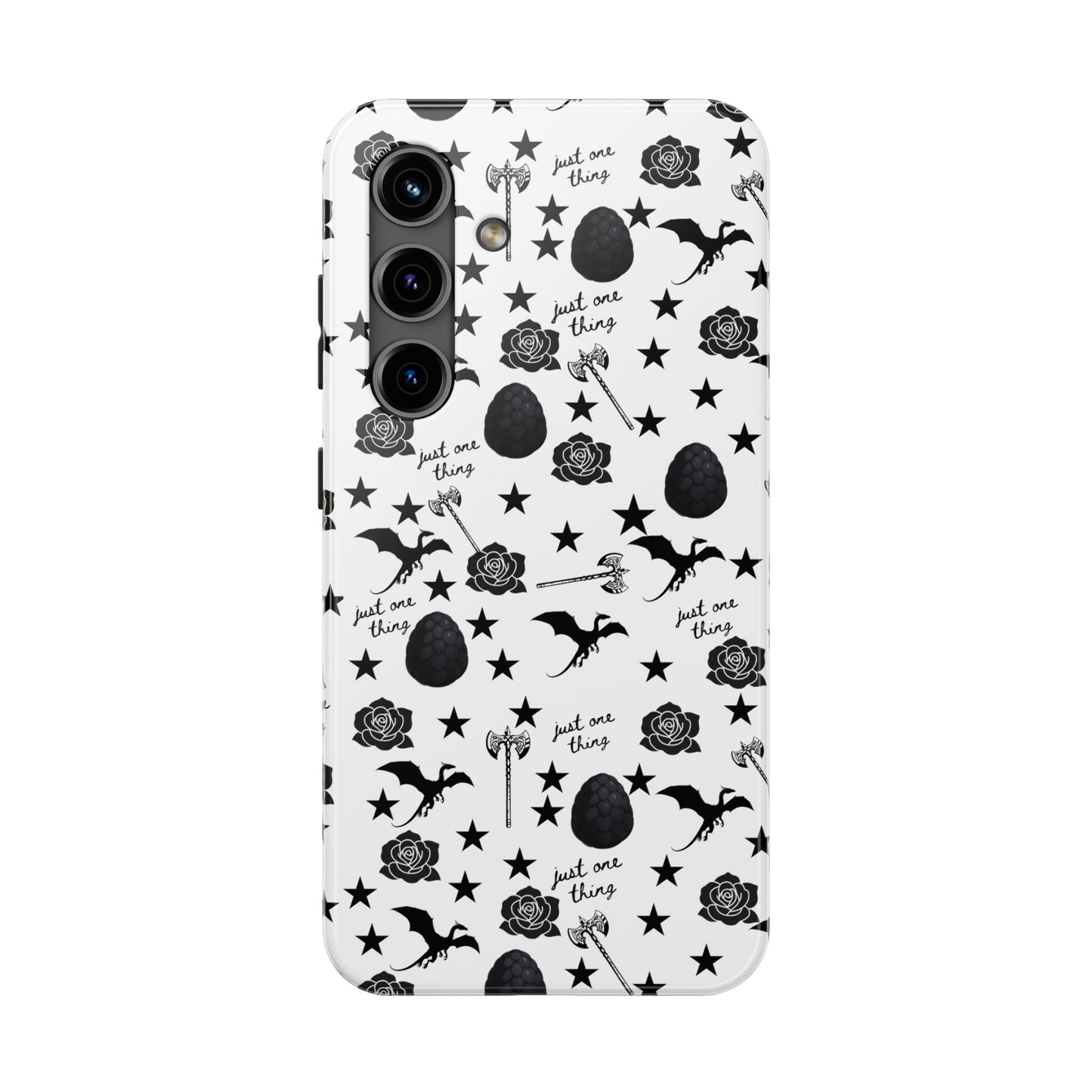 Just One Thing White Tough Phone Cases