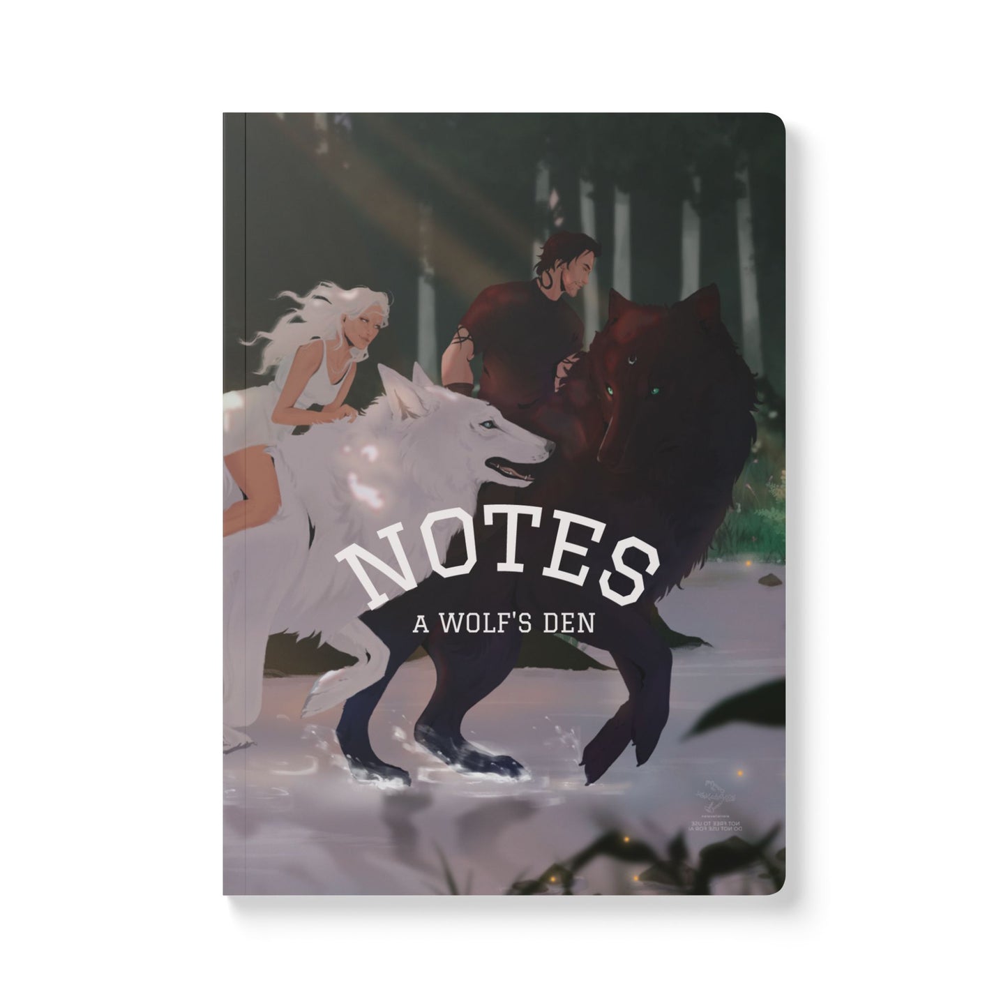 A Wolf's Pack Softcover Notebook