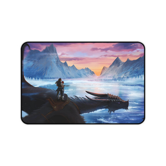 Upon Buried Embers Drogonah in Flight Desk Mat