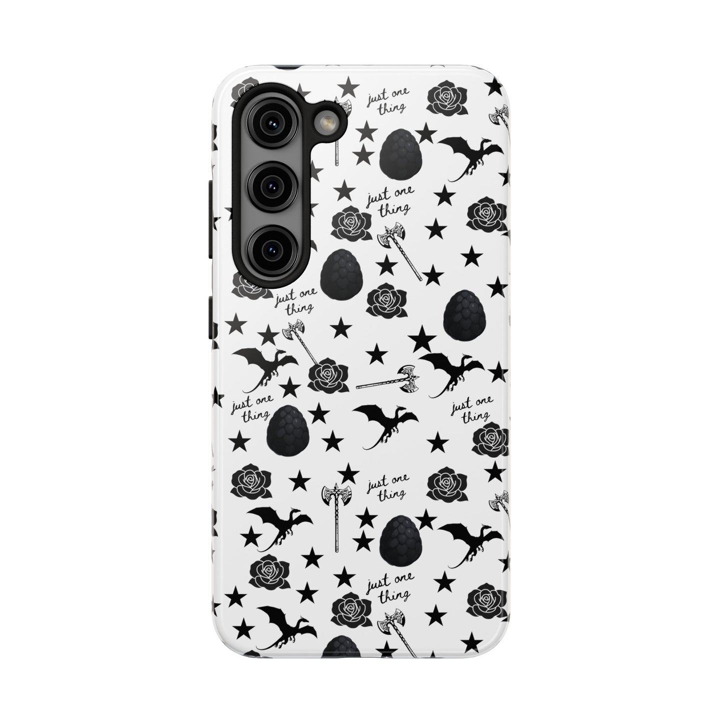 Just One Thing White Tough Phone Cases