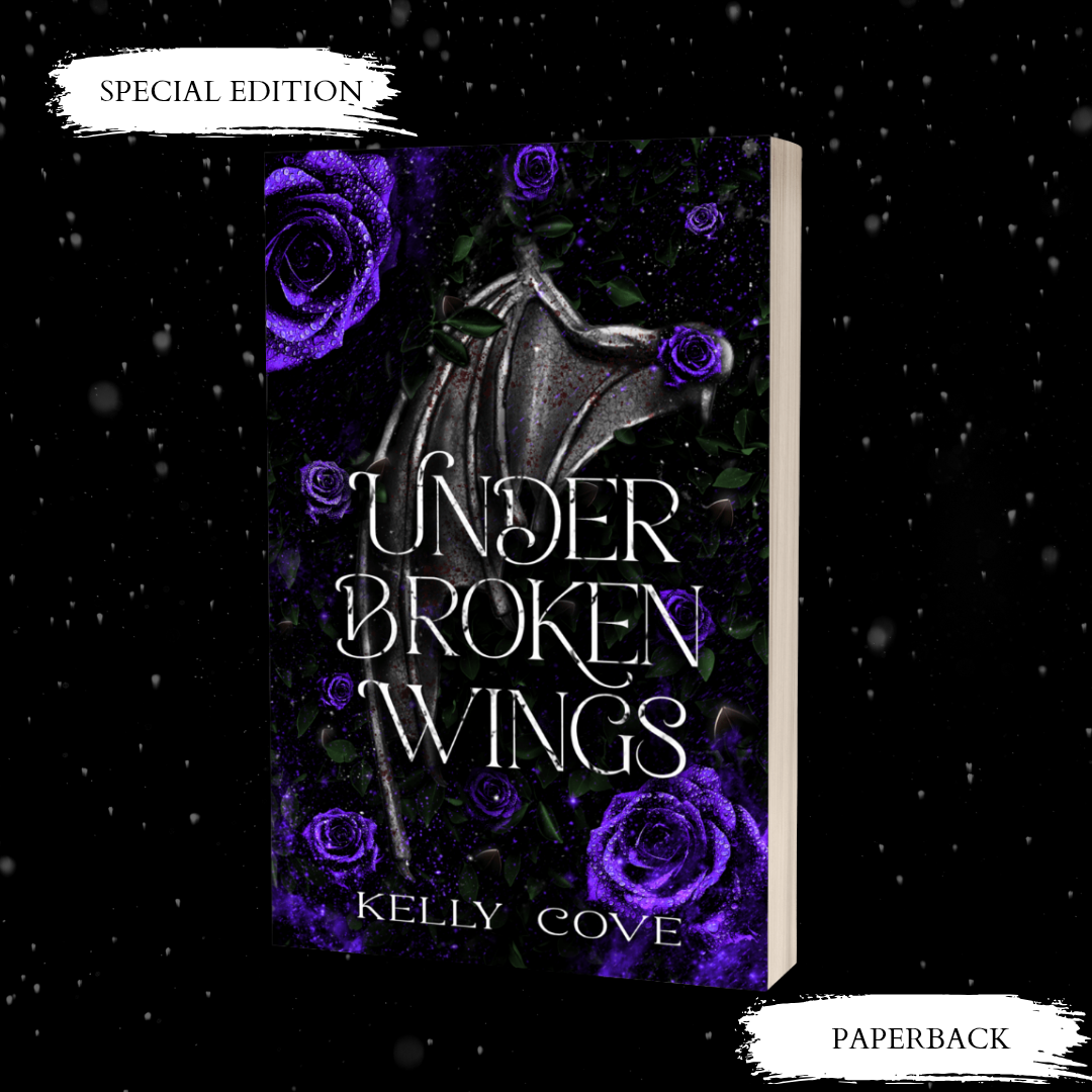 PRE-ORDER - Under Broken Wings - LIMITED Silver Foiled, REDACTED Sprayed Edges Signed Paperback with Bookmark & Artprints -  Book 2